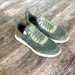 Peter Millar Hyperlight Apollo Sneaker - Green/Safari - Size 13